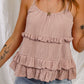 Ruffled Scoop Neck Sleeveless Cami