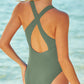 Crisscross Back One-Piece Swimsuit