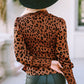 Leopard Smocked Peplum Top