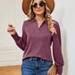 Johnny Collar Long Sleeve Top