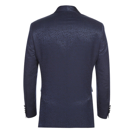 290-21 Men's Slim Fit Stretch Shawl Jacket NAVY L40 New Slim Fit