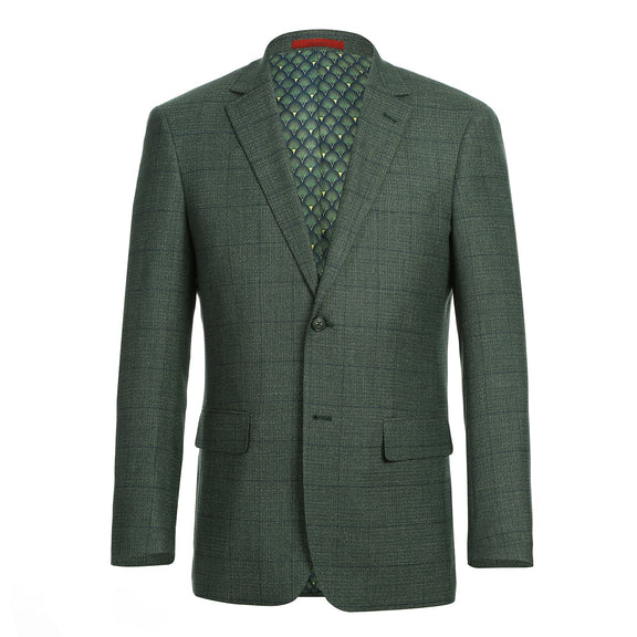 294-36 Men's New Slim Fit Blazer GREEN L40 New Slim Fit