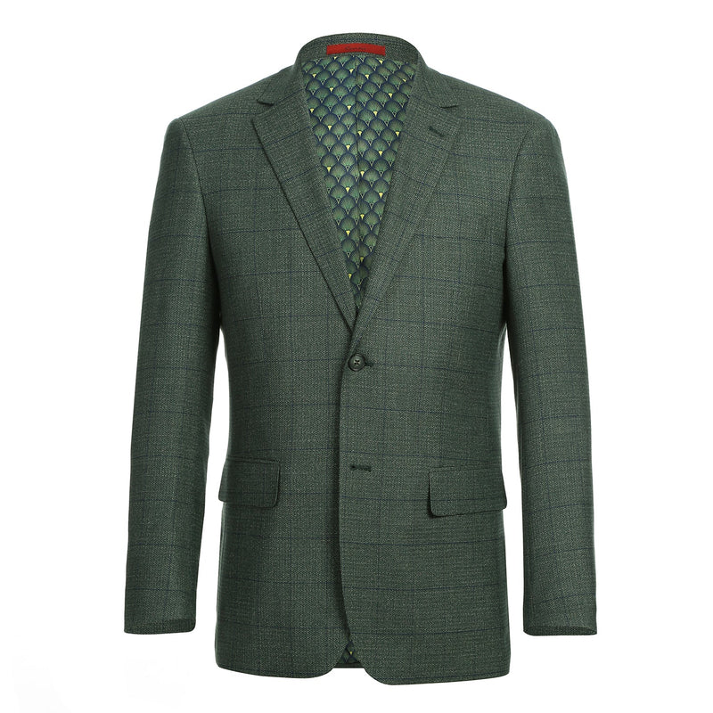 294-36 Men's New Slim Fit Blazer GREEN L40 New Slim Fit