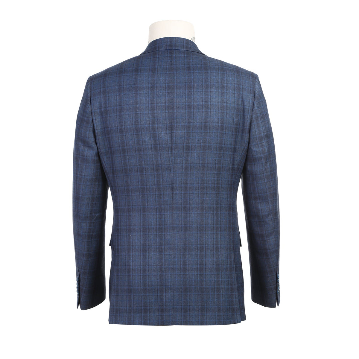 92-53-095EL Cadet Blue Check Suit