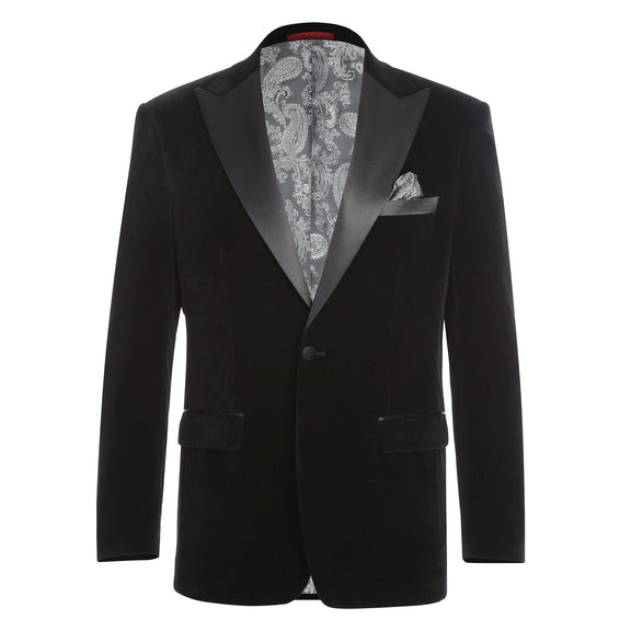 290-11 Men's New Slim Fit Tuxedo Jacket BLACK L40 New Slim Fit