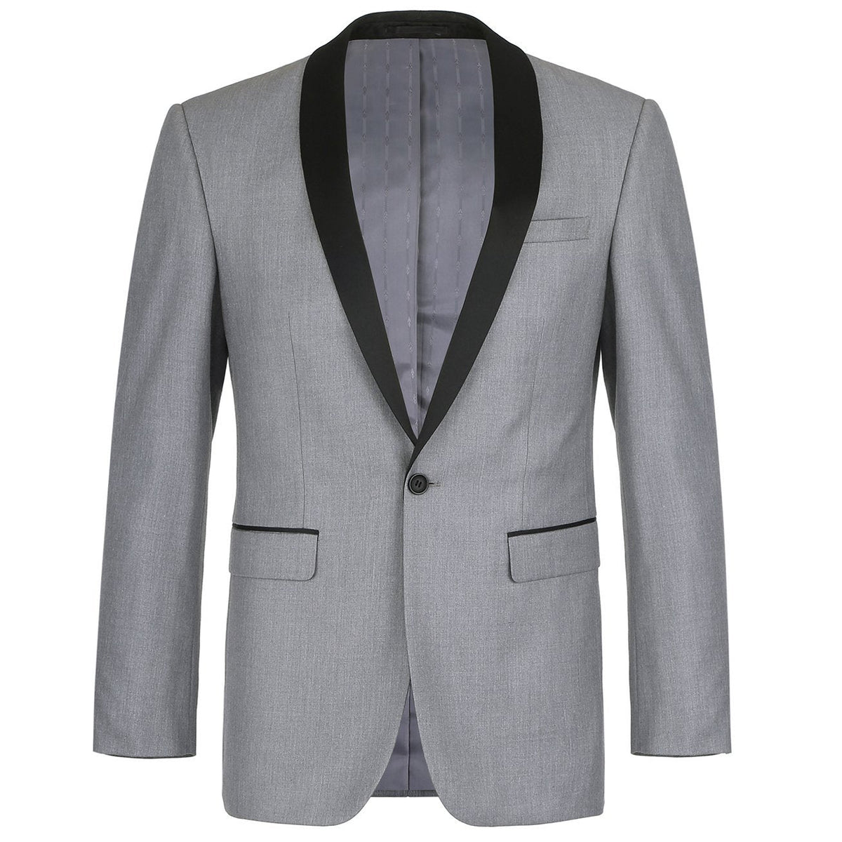 202-2 Men's Slim Fit 2-Piece Shawl Lapel Tuxedo Suit