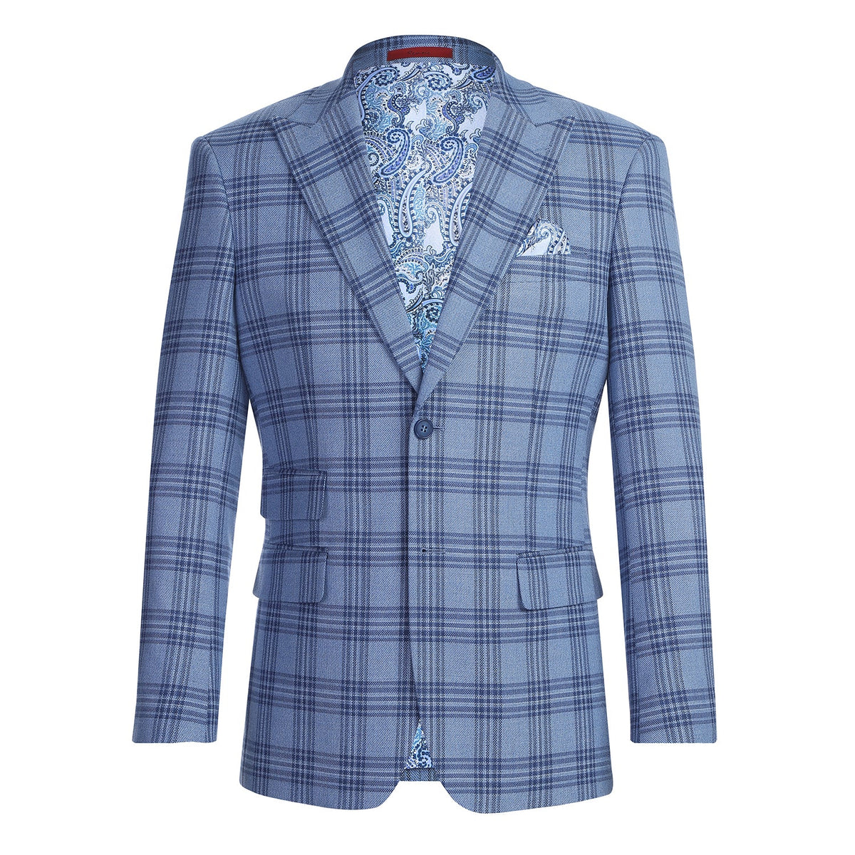294-63 Men's New Slim Fit Blazer BLUE L40 New Slim Fit