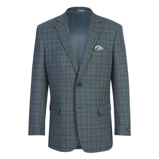 567-7 Men's Classic Fit Wool Blazer OLIVE L40 Classic Fit
