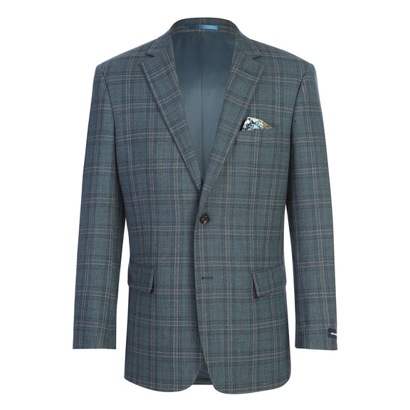 567-7 Men's Classic Fit Wool Blazer OLIVE L40 Classic Fit