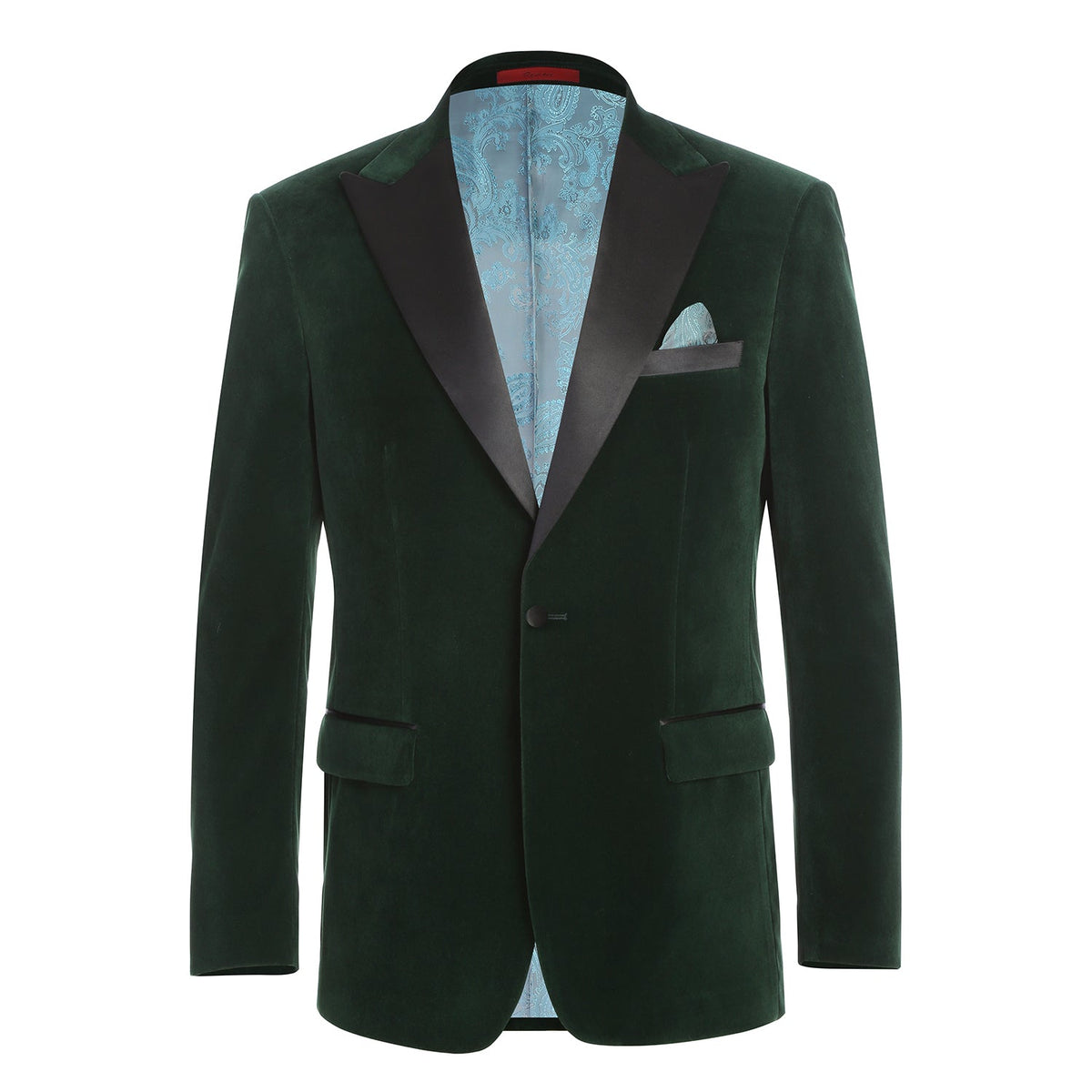 290-14 Men's New Slim Fit Tuxedo Jacket GREEN L40 New Slim Fit