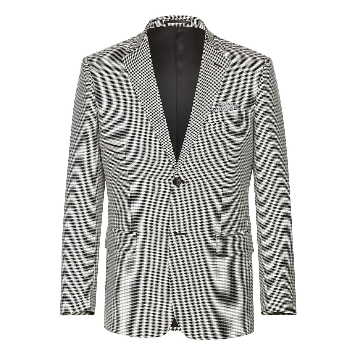 565-20 Men's New Slim Fit Wool Blazer OFF WHITE BLACK L40 New Slim Fit