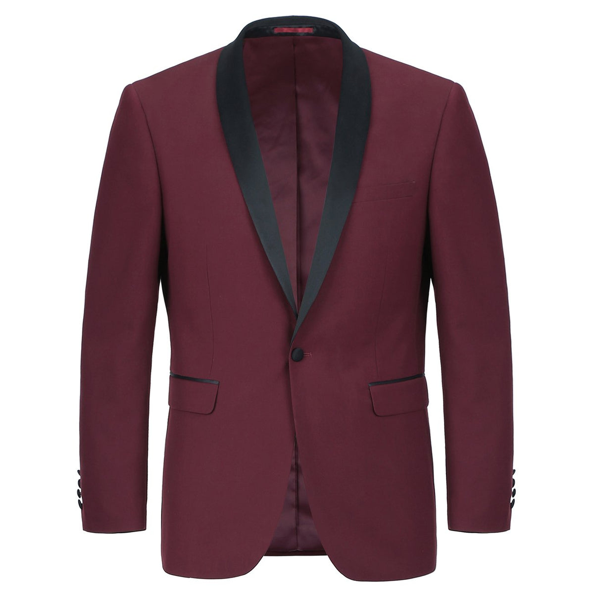 201-8 Men's Slim Fit 2-Piece Shawl Lapel Tuxedo Suit