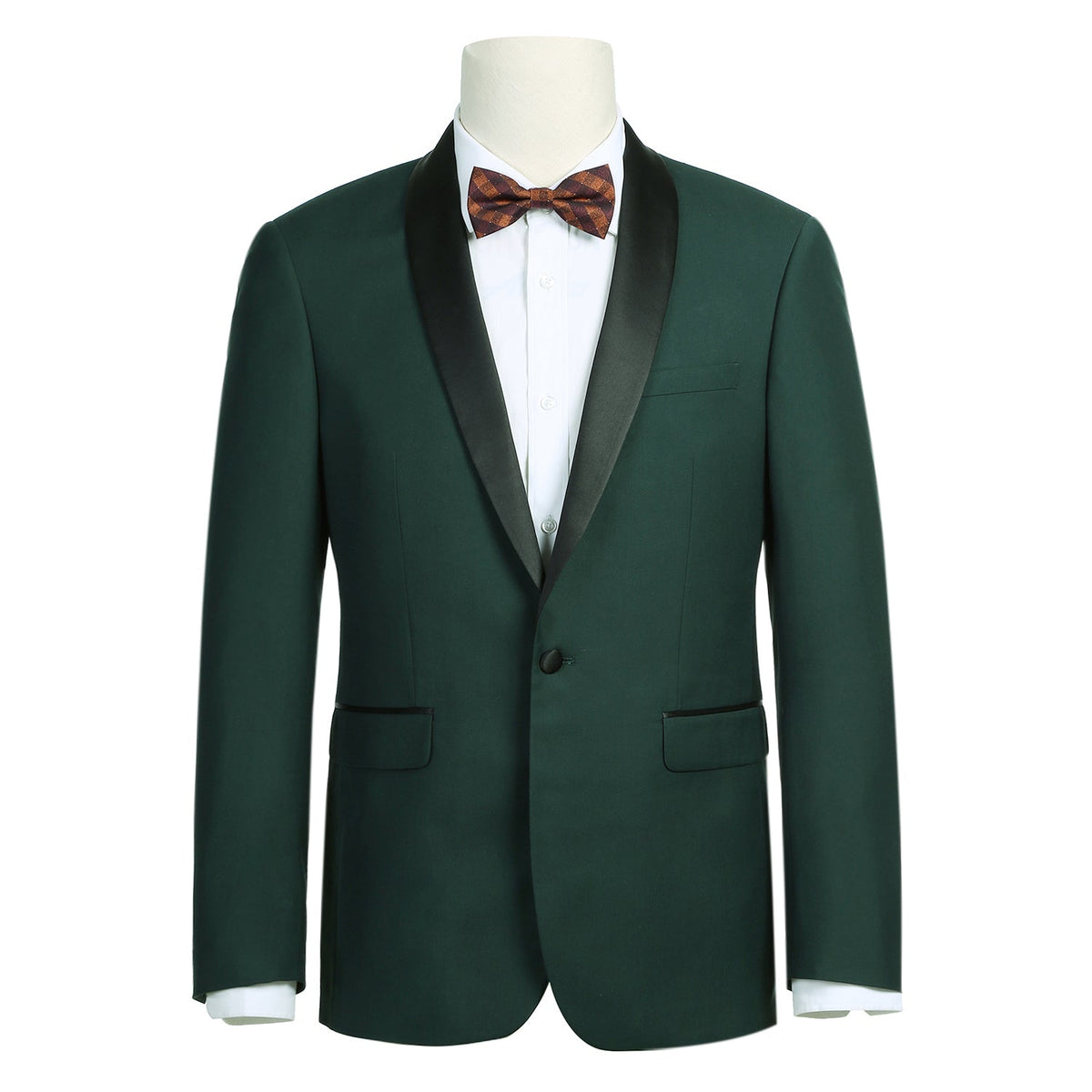 201-9 Men's Slim Fit 2-Piece Shawl Lapel Tuxedo Suit