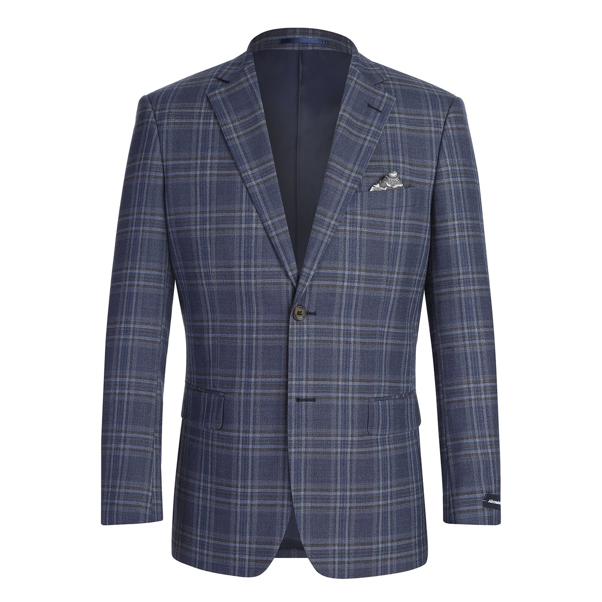 567-17 Men's New Slim Fit Wool Blazer NAVY L40 New Slim Fit