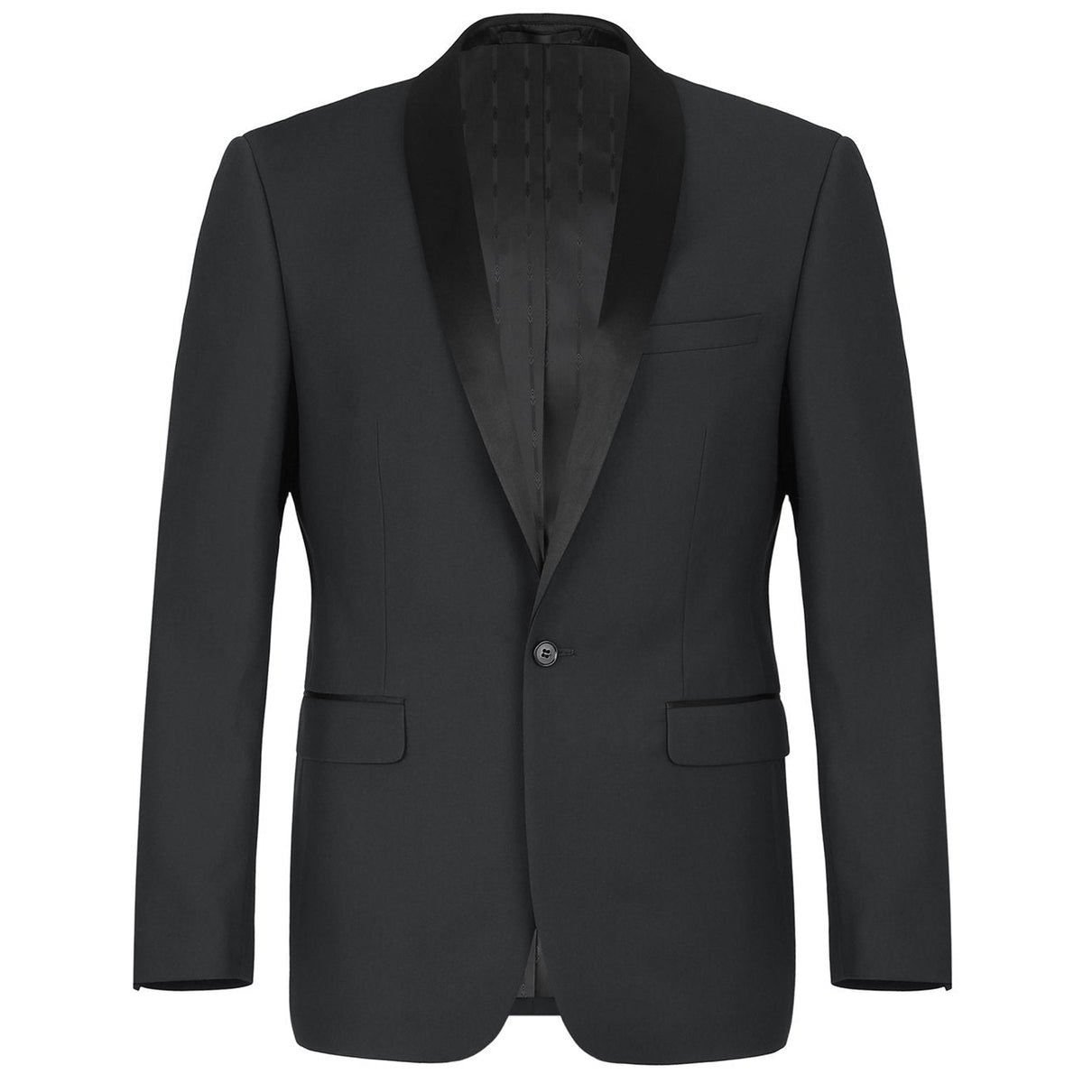 201-1 Men's Slim Fit 2-Piece Shawl Lapel Tuxedo Suit