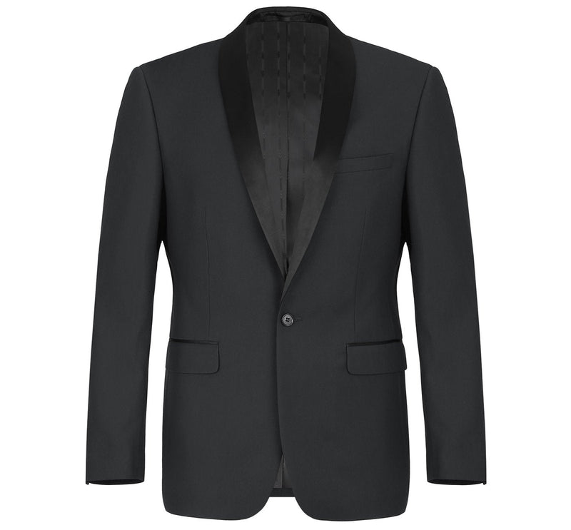 201-1 Men's Slim Fit 2-Piece Shawl Lapel Tuxedo Suit