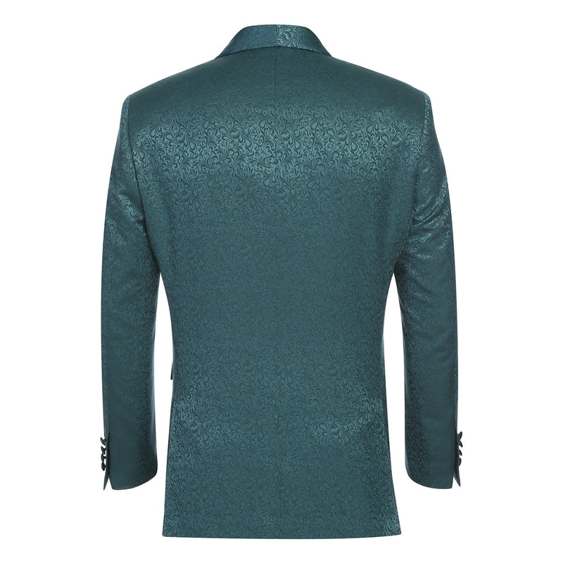 290-20 Men's Slim Fit Stretch Shawl Jacket GREEN L40 New Slim Fit