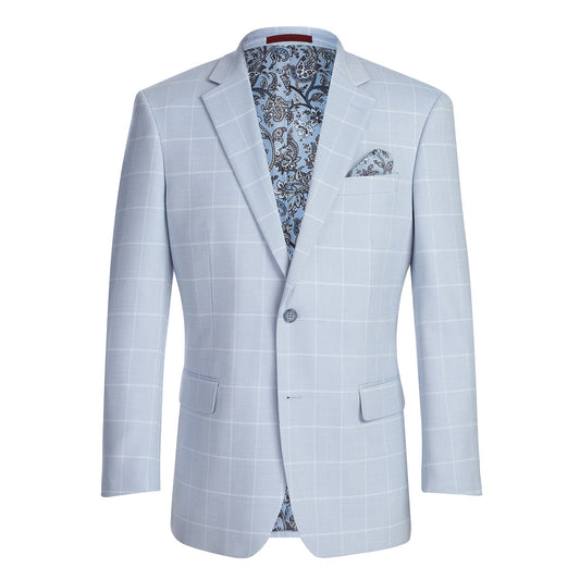 294-64 Men's Classic Fit Blazer LIGHT BLUE L40 Classic Fit