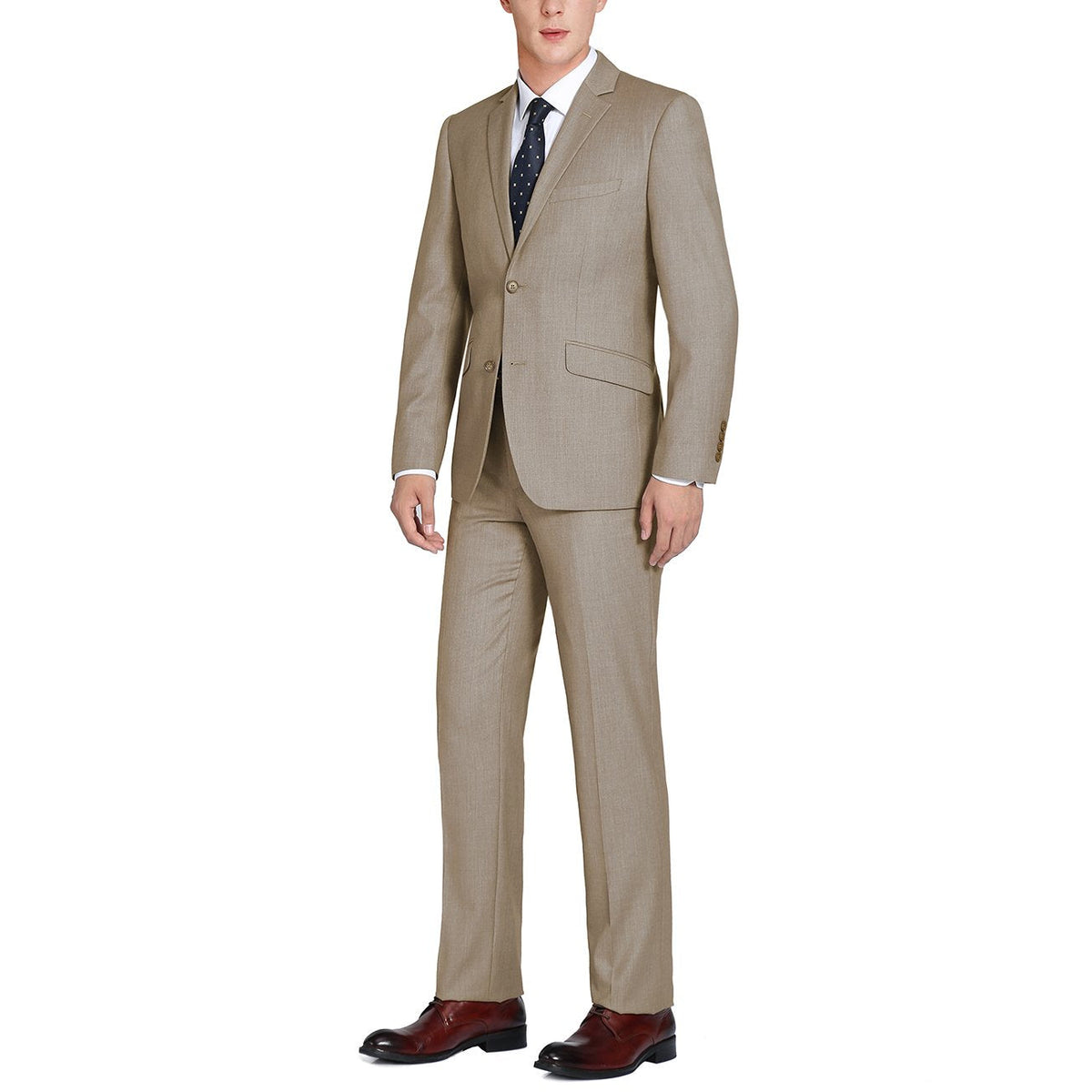202-3 Men's 2-Piece Single Breasted Notch Lapel Suit