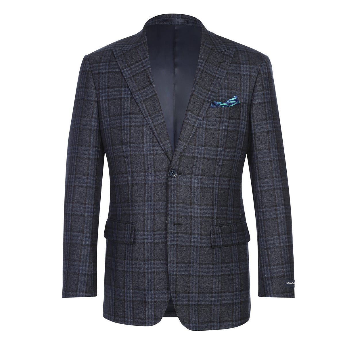 567-6 Men's New Slim Fit Wool Blazer DARK GRAY L40 New Slim Fit