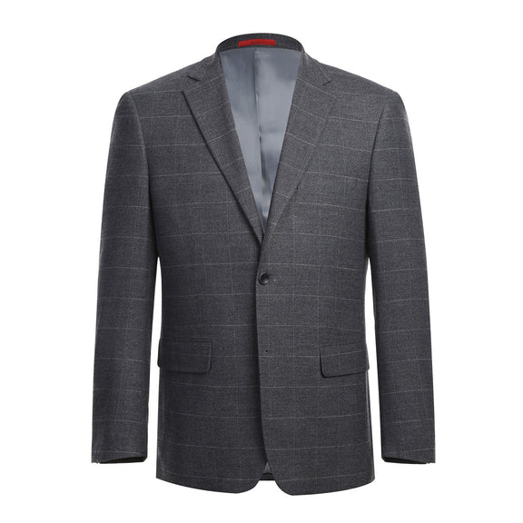 293-31 Men's New Slim Fit Checked Suits