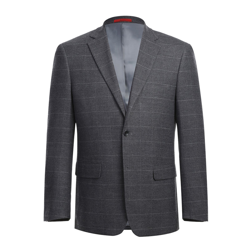 293-31 Men's New Slim Fit Checked Suits