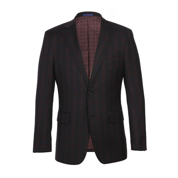 82-56-410EL Coffee with Red Check Suit