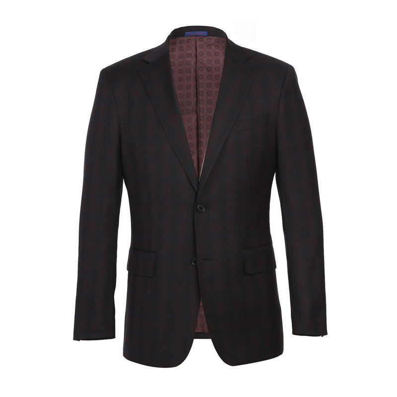 82-56-410EL Coffee with Red Check Suit