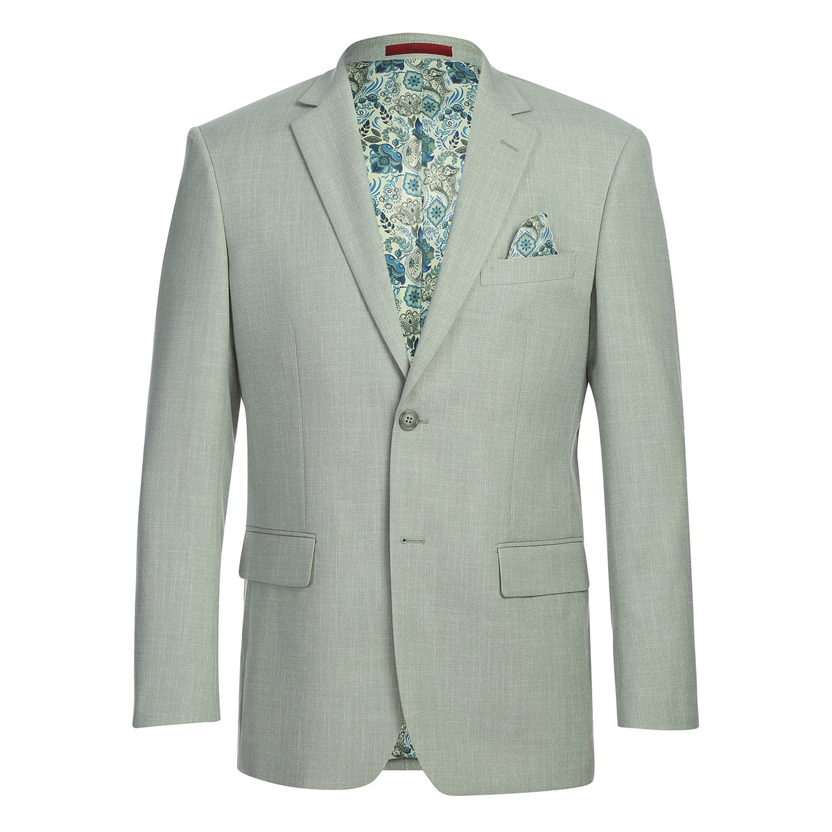 294-58 Men's New Slim Fit Blazer LIGHT GREEN L40 New Slim Fit