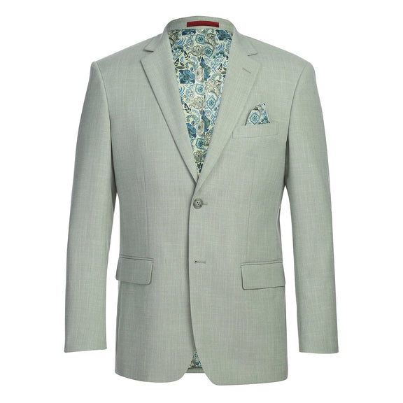 294-58 Men's New Slim Fit Blazer LIGHT GREEN L40 New Slim Fit