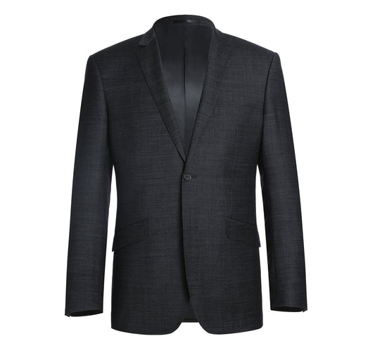 558-2 Men's Two Piece Slim Fit Wool Blend Suit