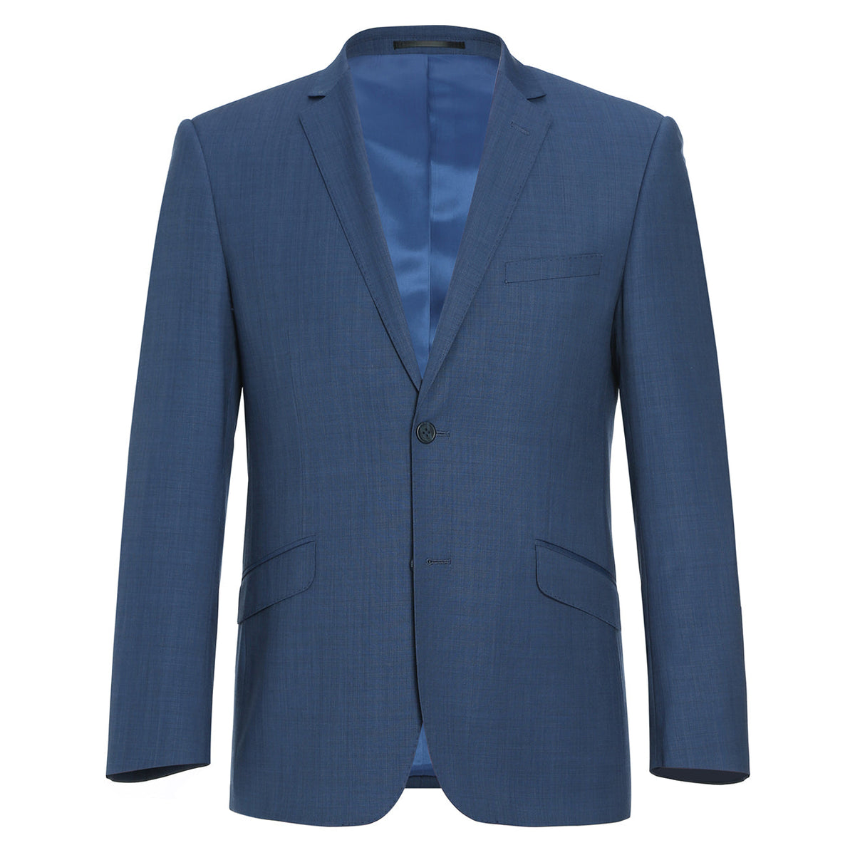 557-1 Men's 2-Piece Slim Fit Single Breasted Wool Suit