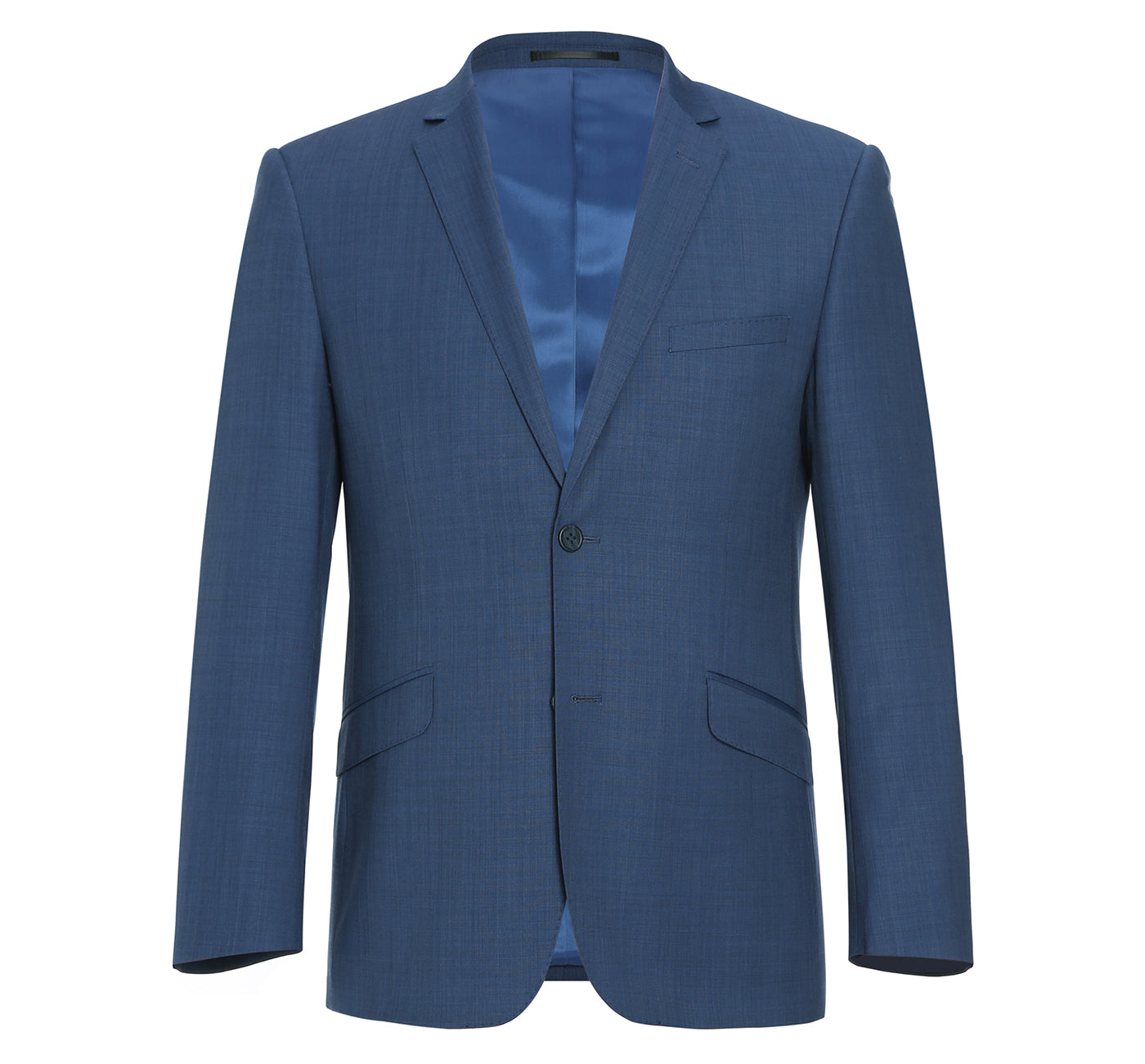 557-1 Men's 2-Piece Slim Fit Single Breasted Wool Suit