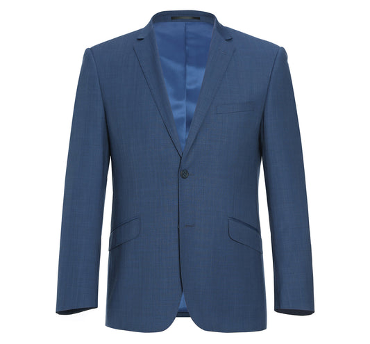 557-1 Men's 2-Piece Slim Fit Single Breasted Wool Suit