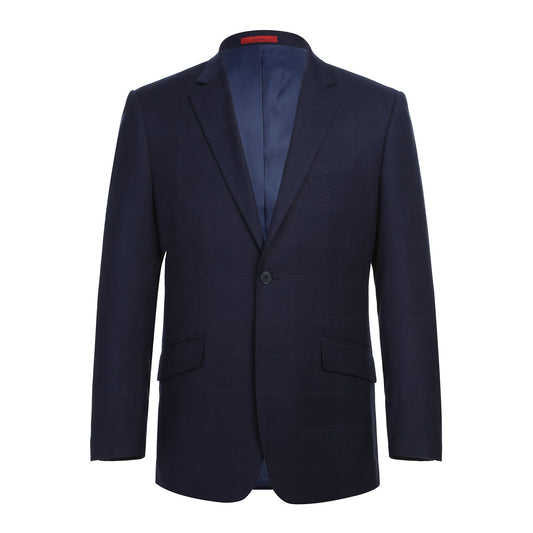 293-29 Men's New Slim Fit Checked Suits