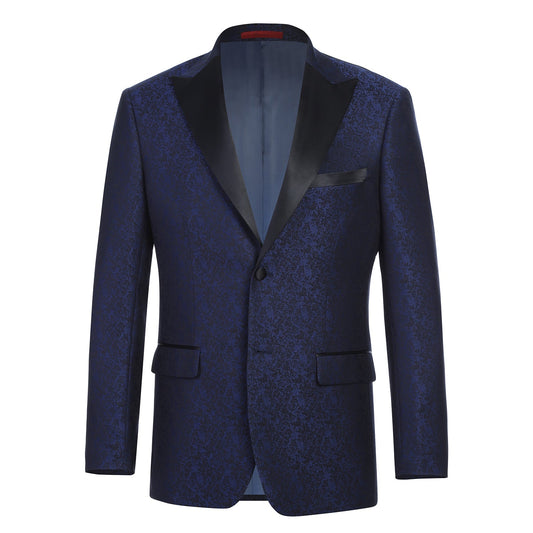 290-17 Men's New Slim Fit Tuxedo Jacket ROYAL BLUE L40 New Slim Fit