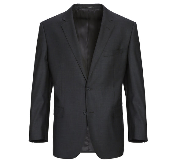Men's 2-Piece Notch Lapel Wool Stretch Suit