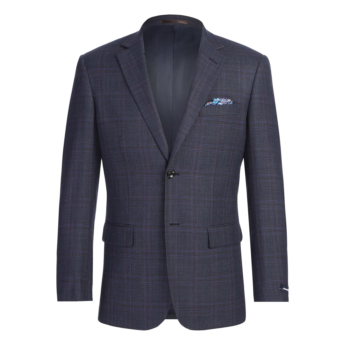 567-3 Men's New Slim Fit Wool Blazer BROWN L40 New Slim Fit