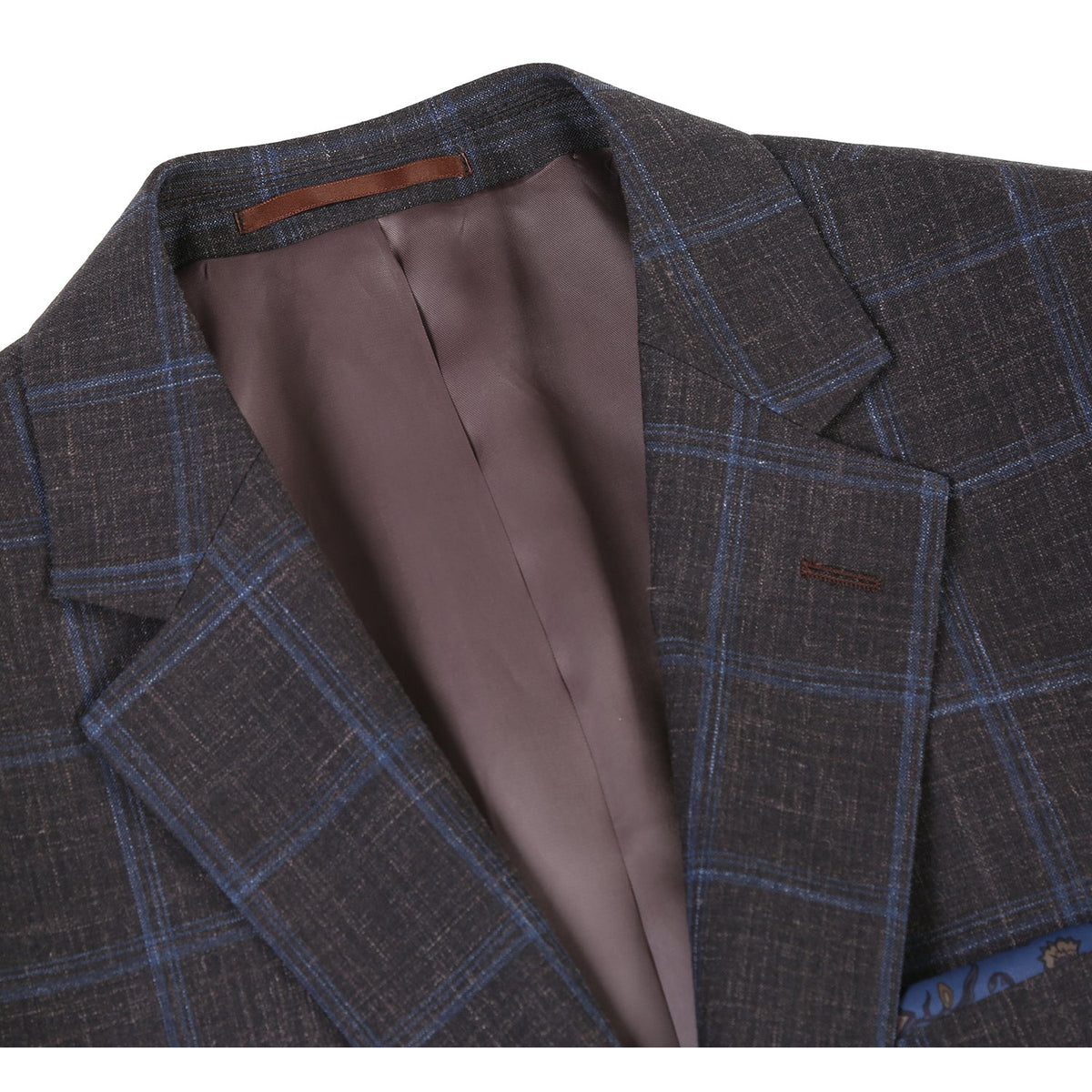 563-6 Men's Classic Fit Wool Blazer BROWN L40 Classic Fit
