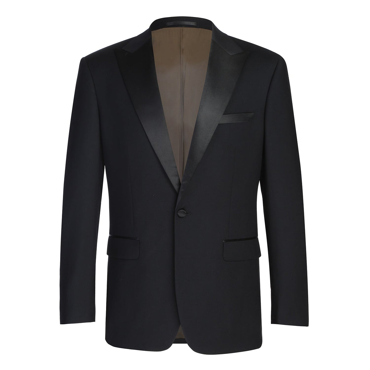 508B-1 Men's Satin Peak Wool Stretch Tuxedo