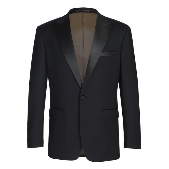 508B-1 Men's Satin Peak Wool Stretch Tuxedo