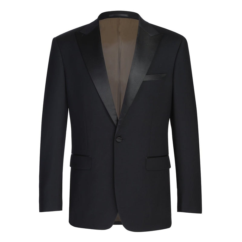 508B-1 Men's Satin Peak Wool Stretch Tuxedo