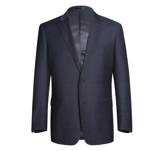 558-3 Men's Two Piece Classic Fit Wool Blend Suit
