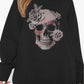 Simply Love Simply Love Full Size Dropped Shoulder SKULL Graphic Sweatshirt