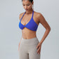 Twisted Halter Neck Active Bra