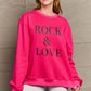 Simply Love Full Size ROCK ＆ LOVE Round Neck Sweatshirt