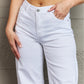 RISEN Raelene Full Size High Waist Wide Leg Jeans in White