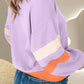 Color Block Long Sleeve Sweatshirt