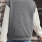 Contrast Round Neck Long Sleeve Sweatshirt