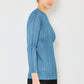 Marina West Swim Pleated Long Sleeve Boatneck Top